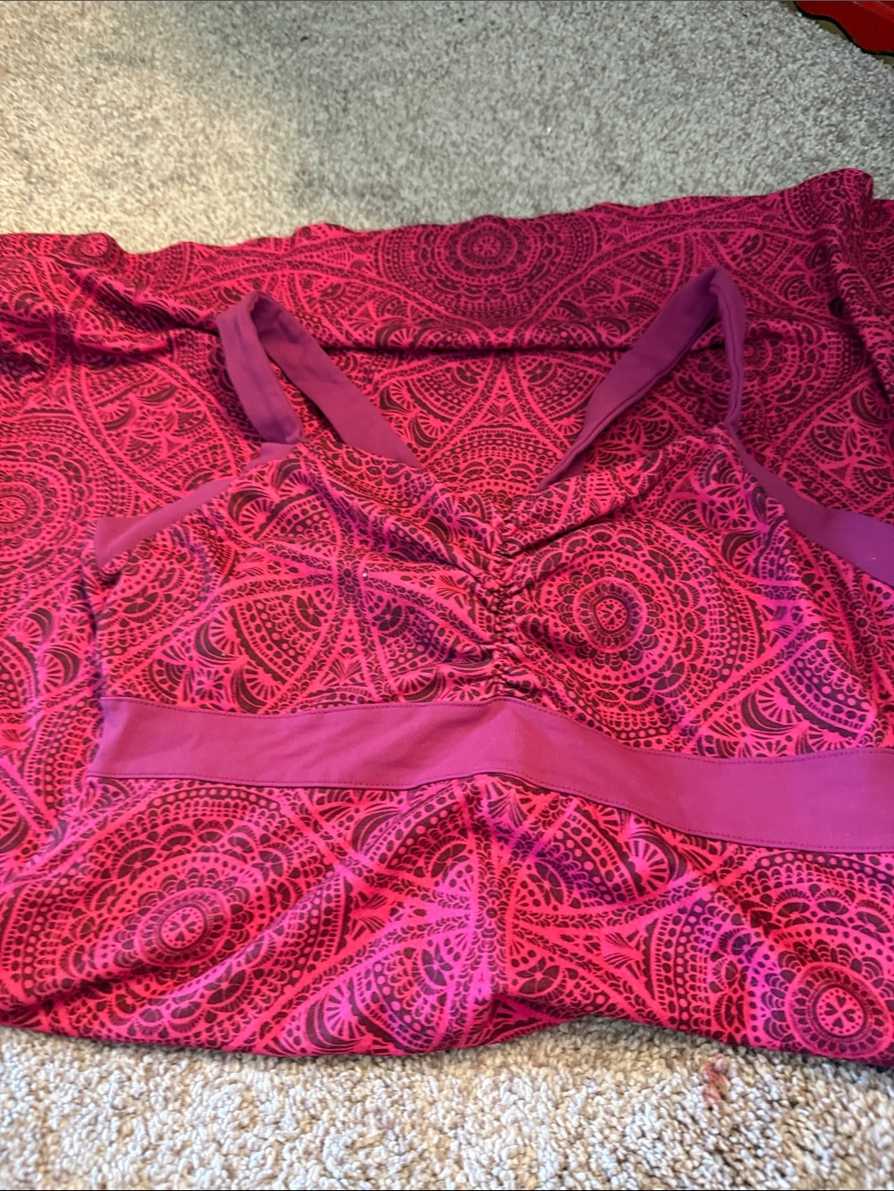 Prana Fuchsia Printed dress